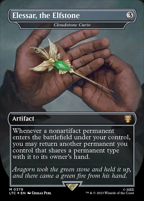 Elessar, the Elfstone (Cloudstone Curio) [Borderless Surge Foil]
