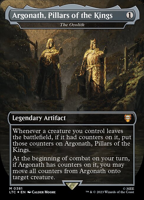 Argonath, Pillars of the Kings (The Ozolith) [Borderless Surge Foil]