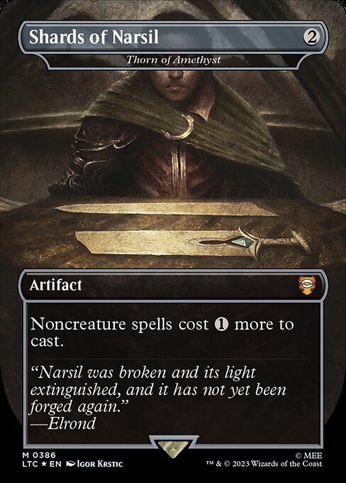 Shards of Narsil (Thorn of Amethyst) [Borderless Surge Foil]