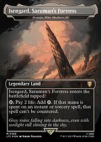 Isengard, Saruman's Fortress (Boseiju, Who Shelters All) [Borderless Surge Foil]