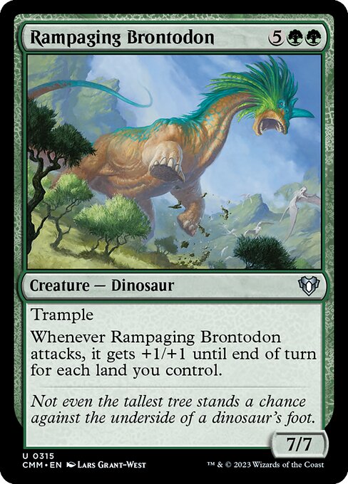 Rampaging Brontodon [Foil]