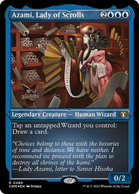 Azami, Lady of Scrolls [Etched Foil]