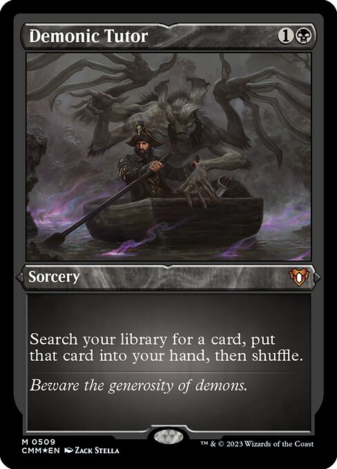 Demonic Tutor [Etched Foil]