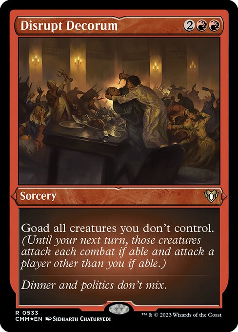 Disrupt Decorum [Etched Foil]