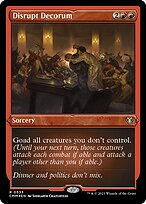 Disrupt Decorum [Etched Foil]