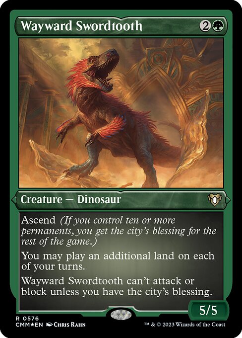 Wayward Swordtooth [Etched Foil]