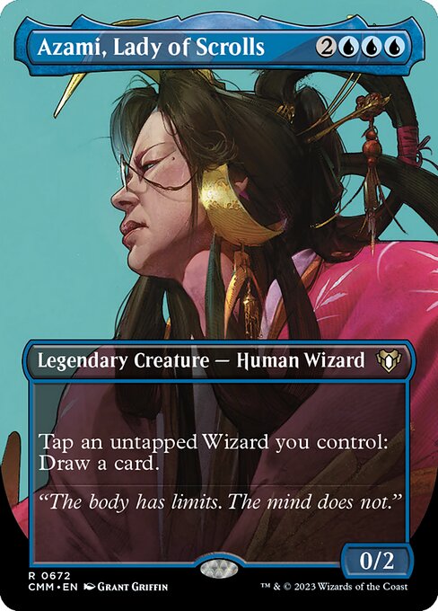Azami, Lady of Scrolls [Borderless Foil]