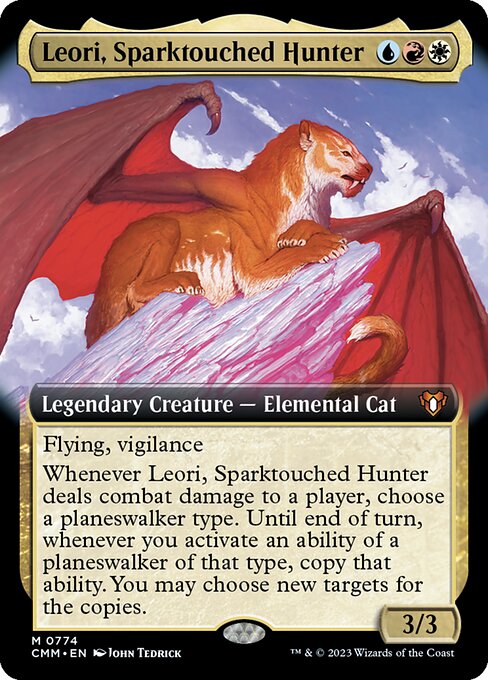 Leori, Sparktouched Hunter [Extended Artwork Foil]