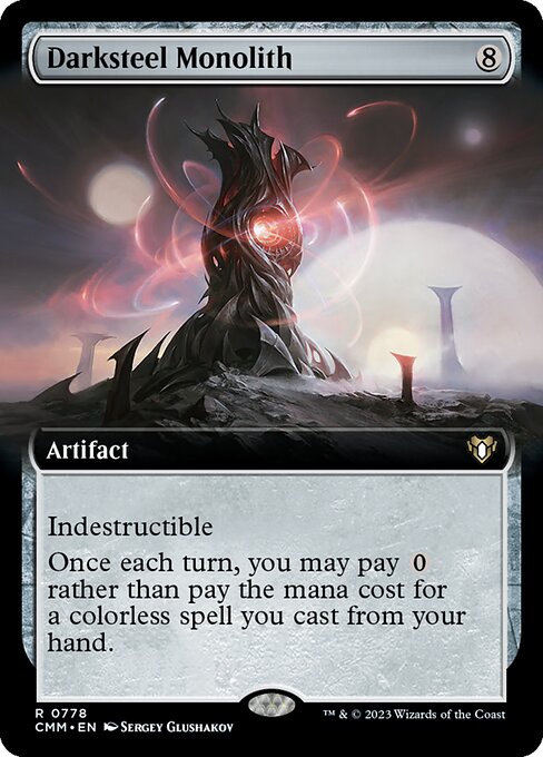 Darksteel Monolith [Extended Artwork Foil]