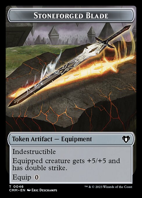 Stoneforged Blade Token TCMM