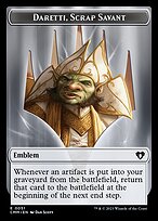 Daretti, Scrap Savant Emblem Token TCMM