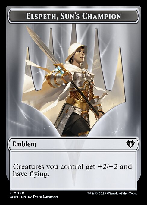 Elspeth, Sun's Champion Emblem Token TCMM