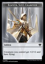 Elspeth, Sun's Champion Emblem Token TCMM