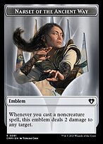Narset of the Ancient Way Emblem Token TCMM