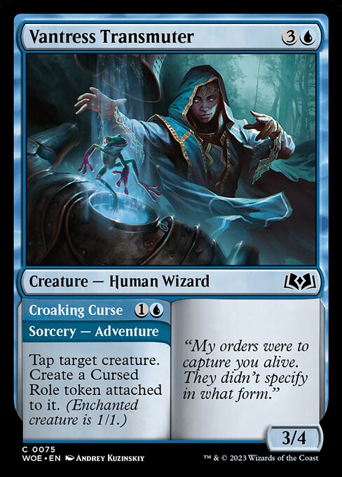 Vantress Transmuter // Croaking Curse [Foil]