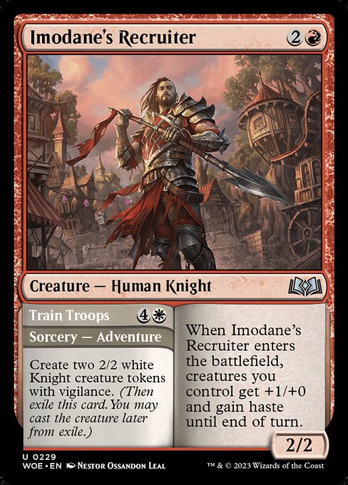 Imodane's Recruiter // Train Troops [Foil]