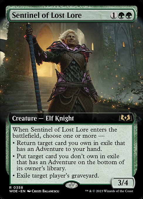 Sentinel of Lost Lore [Extended Artwork Foil]