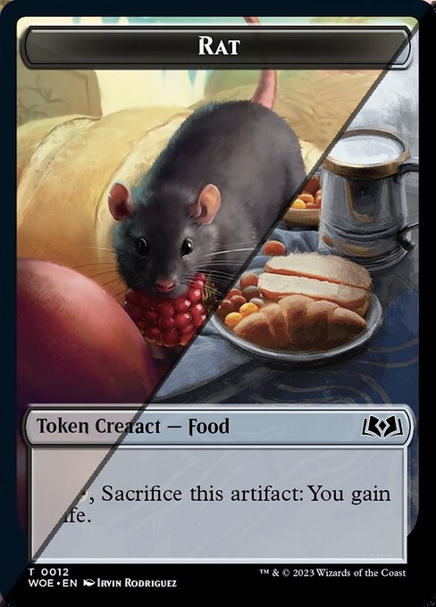 Rat Token  // Food Token TWOE  [Foil]
