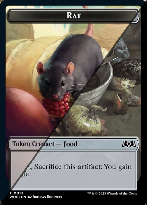 Rat Token  // Food Token TWOE  [Foil]