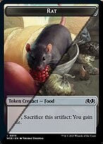 Rat Token  // Food Token TWOE  [Foil]