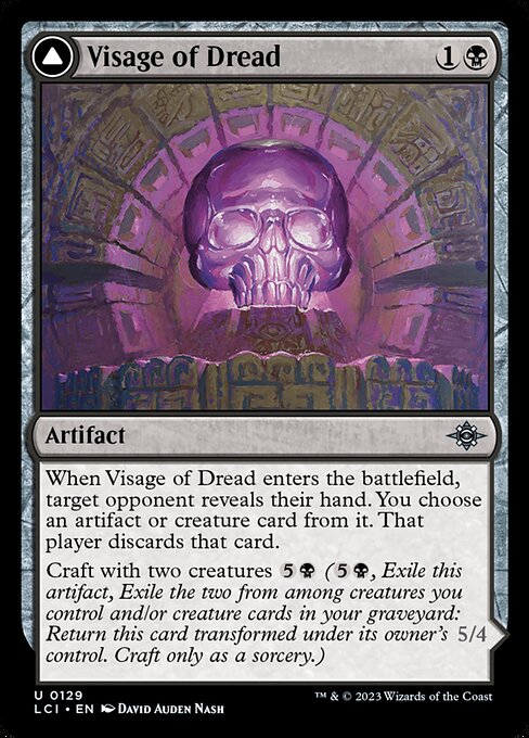 Visage of Dread // Dread Osseosaur [Foil]