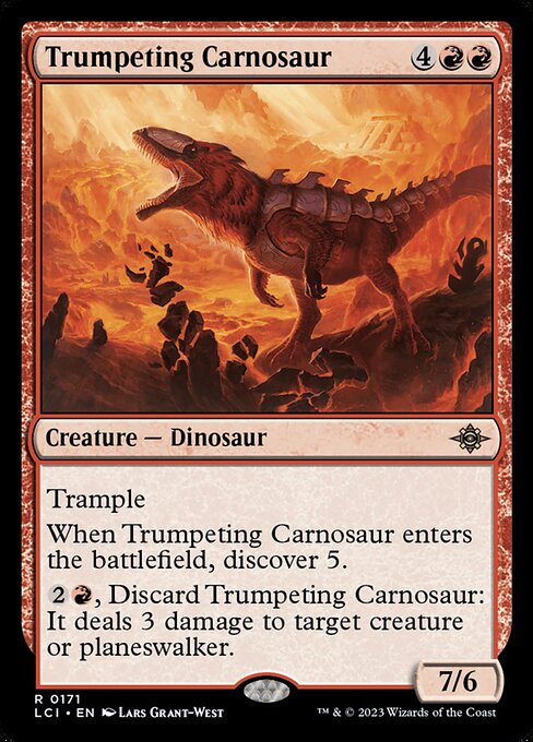 Trumpeting Carnosaur [Foil]