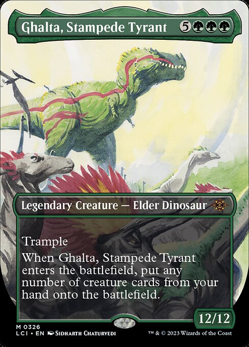 Ghalta, Stampede Tyrant [Borderless Foil]