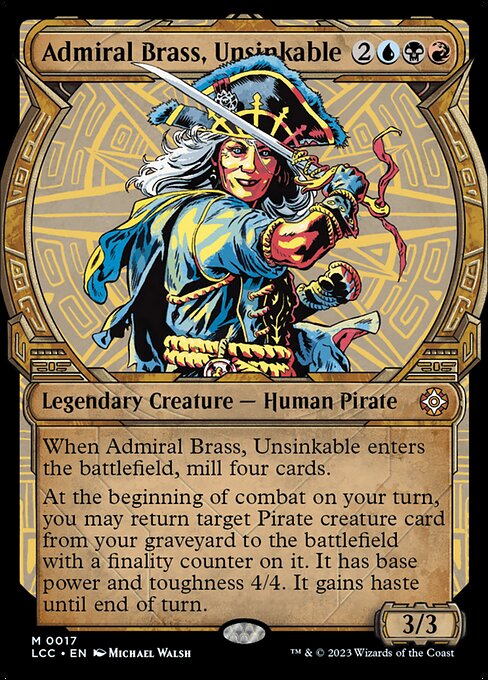 Admiral Brass, Unsinkable [Showcase]