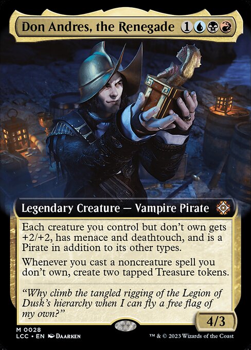 Don Andres, the Renegade [Extended Artwork Foil]