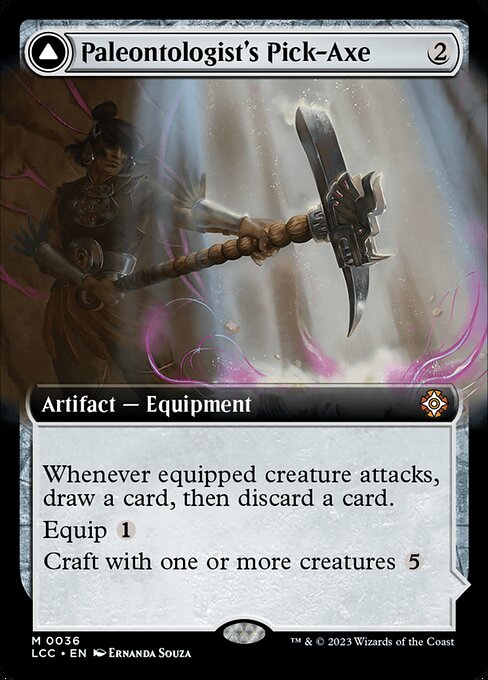 Paleontologist's Pick-Axe // Dinosaur Headdress [Extended Artwork Foil]