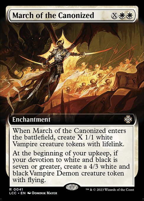 March of the Canonized [Extended Artwork Foil]