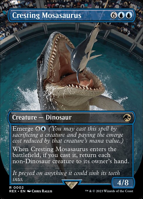 Cresting Mosasaurus [Borderless]