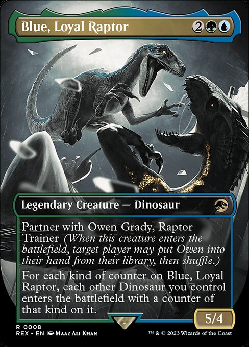 Blue, Loyal Raptor [Borderless]