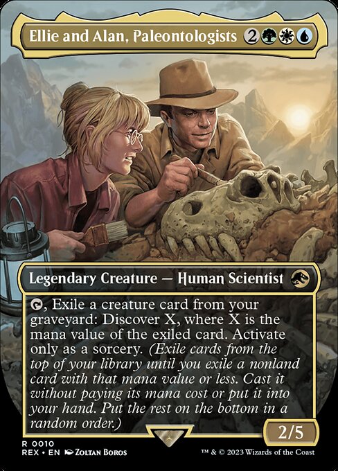 Ellie and Alan, Paleontologists [Borderless Foil]