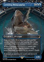 Cresting Mosasaurus [Borderless Foil]