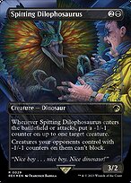 Spitting Dilophosaurus [Borderless Foil]