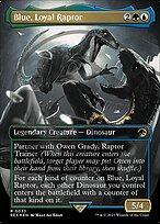Blue, Loyal Raptor [Borderless Foil]