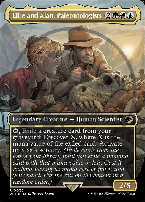 Ellie and Alan, Paleontologists [Borderless Foil]