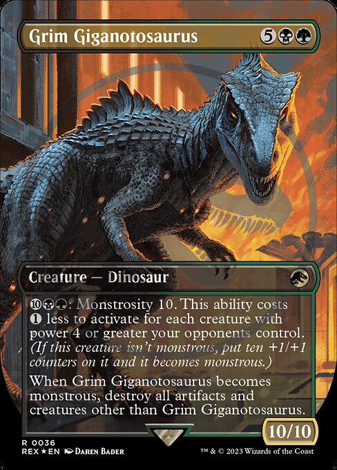 Grim Giganotosaurus [Borderless Foil]