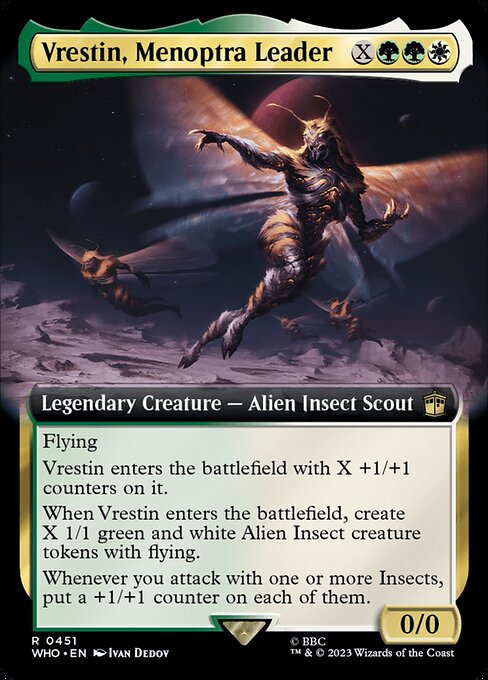 Vrestin, Menoptra Leader [Extended Artwork Foil]