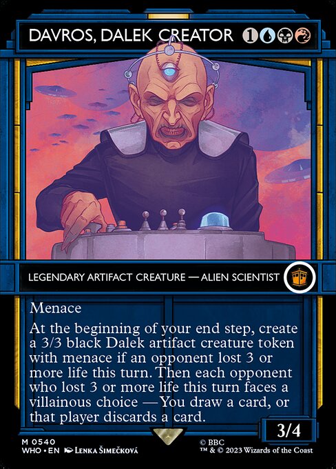 Davros, Dalek Creator [Borderless Showcase Foil]