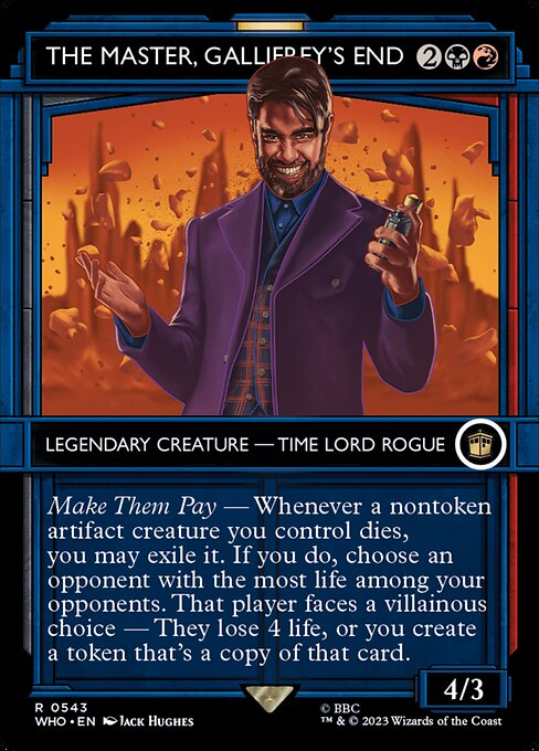 The Master, Gallifrey's End [Borderless Showcase Foil]