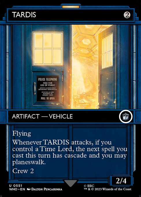 TARDIS [Borderless Showcase Foil]