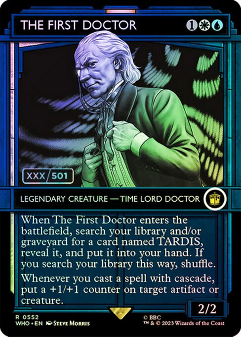 The First Doctor [Borderless Showcase Foil]