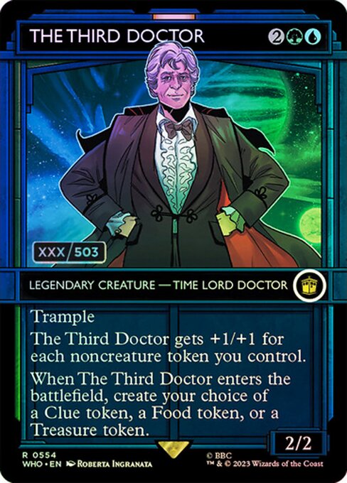 The Third Doctor [Borderless Showcase Foil]