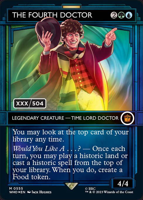 The Fourth Doctor [Borderless Showcase Foil]
