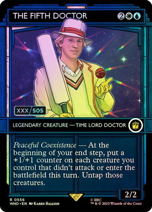 The Fifth Doctor [Borderless Showcase Foil]