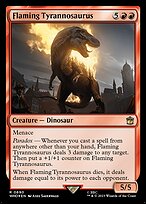 Flaming Tyrannosaurus [Foil]