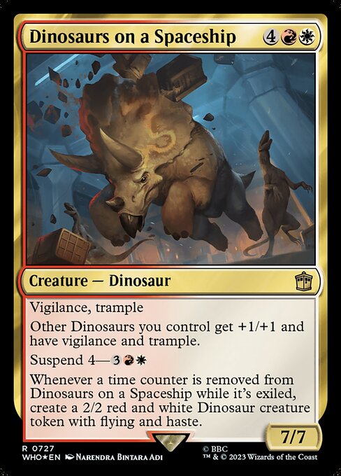 Dinosaurs on a Spaceship [Foil]