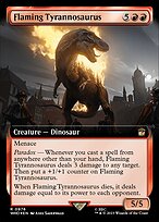 Flaming Tyrannosaurus [Extended Artwork Foil]